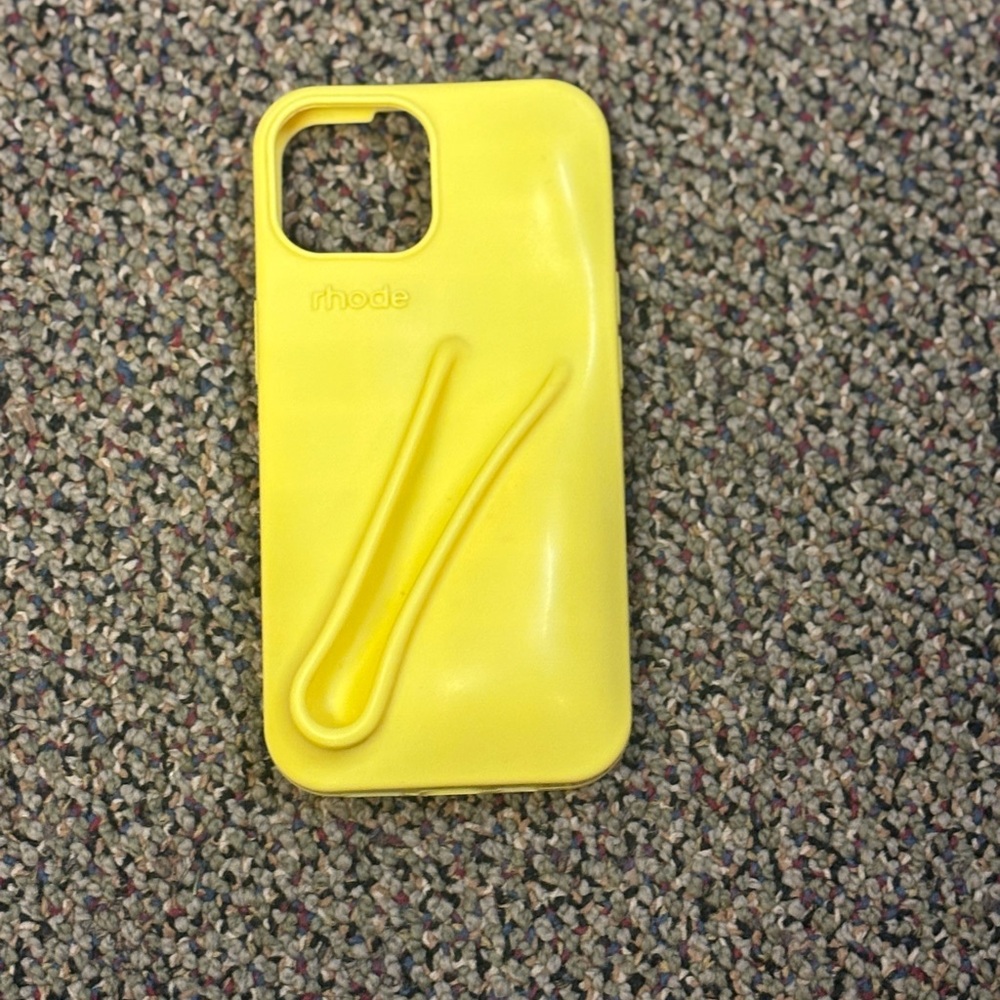 RHODE Bright Yellow iPhone Case with Grip Loop